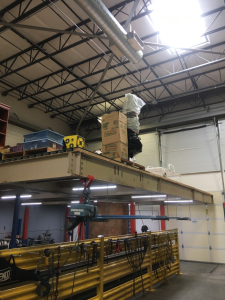 30’ x 27’ Freestanding Cantilever Mezzanine In Warehouse Lot # 105