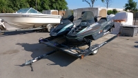 Trailer with (2) Arctic Cat Snowmobiles