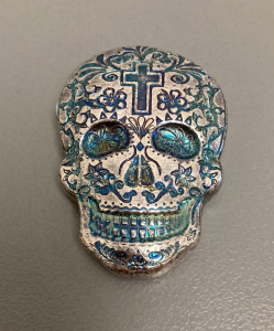 2 Troy Ounces .999 Fine Silver Skull