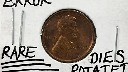 1909 VDB MS68RD RARE Mint Error Wheat Penny