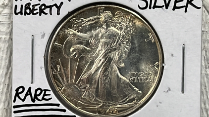 1942 MS68 RARE Walking Liberty Half Dollar