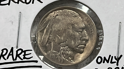 1915 MS68 RARE Mint Error Buffalo Nickel