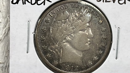 1912-D AU53 Barber Silver Half Dollar