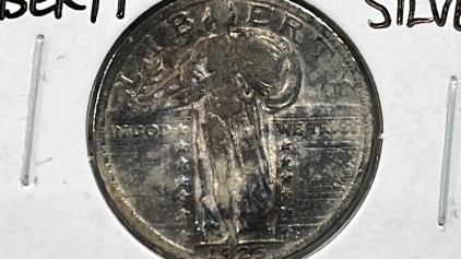 1925 AU53 Type II Standing Liberty Quarter