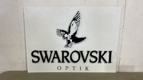 42" W x 30" H Swarovski Optik Sign