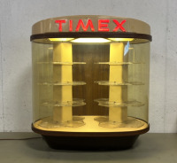 26" W x 14" D x 27" H Timex-Branded Rotating Display Case (Powers On)