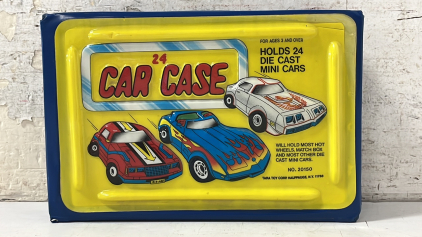 24-Car Carrying Case and (22) Die-Cast Mini Cars
