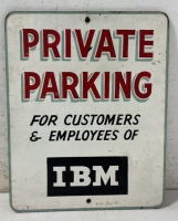 24" W x 30" H IBM Private Parking Sign