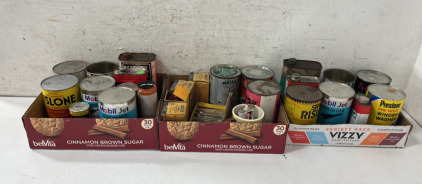 Assorted Vintage Oil Cans and Other Items
