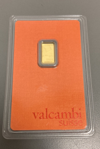 Valcambi Suisse 1 Gram Fine Gold Bar 999.9