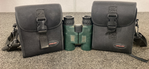 Burris Binoculars and (2) Athlon Bags