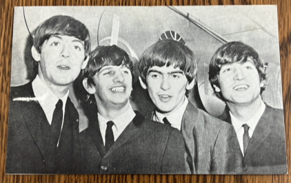 1964 Beatles 1st US Tour Publicity Postcard