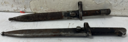 (2) M38 Mauser Bayonets with Scabbards Please Inspect for Condition