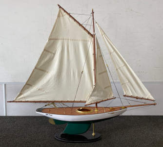 38”x 34” USS Paul Model Sail Boat