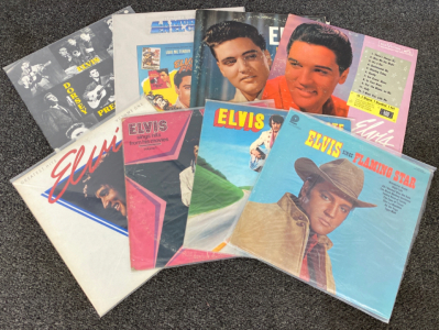 (8) Collectible Elvis Presley Vinyl Records