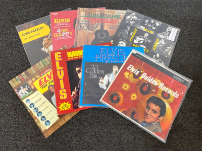 (8) Collectible Elvis Presley Vinyl Records