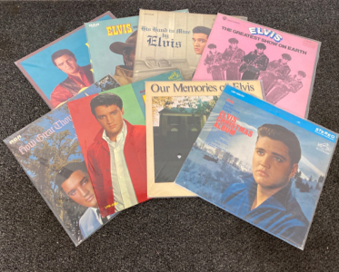 (8) Collectible Elvis Presley Vinyl Records