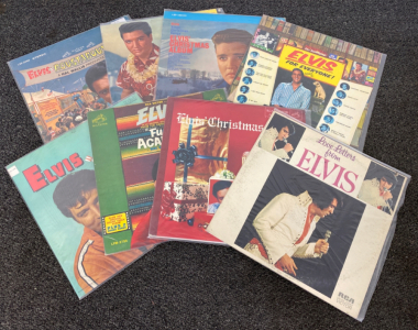 (8) Collectible Elvis Presley Vinyl Records