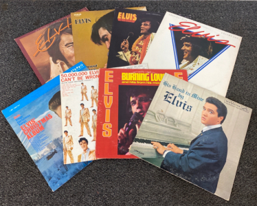 (8) Collectible Elvis Presley Vinyl Records