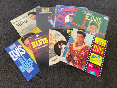 (8) Collectible Elvis Presley Vinyl Records