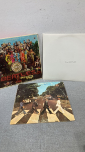 (3) ‘The Beatles’ Vinyl Records Including ‘Abby Roads’ and More