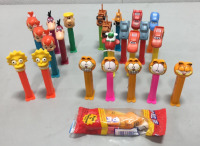 PEZ Dispensers, Flintstones-Simpsons- Garfield- Cars