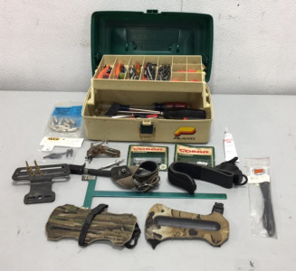 Plano Tool Box W/ Compound Bow Accessories and Tools
