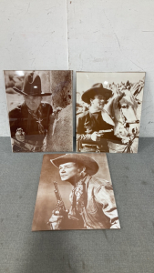 (3) Holly Wood Cowboy Pictures- Prints