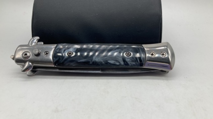 Black Switchblade Knife