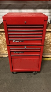 Snap on two piece toolbox