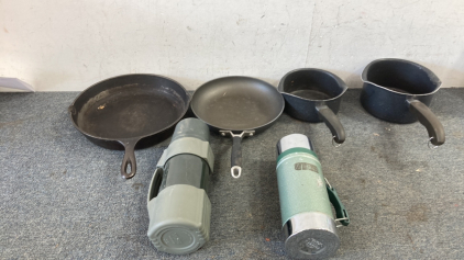 Stainless Steel Pans Pots Water Canisters