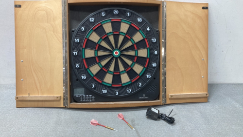 Sport Craft Electric Dartboard With Cabinet