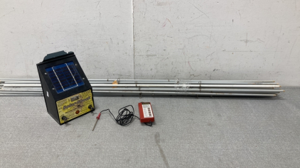 Electric Fence With Solar Charger, Tester and Poles