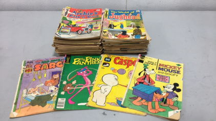 Harvey Comic Books. Archie, Jughead, Casper, Pink Panther, and various others