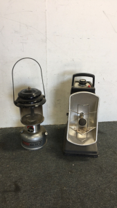 (1) Coleman Dual Fuel Lantern (1) Coleman Propane Radiant Heater