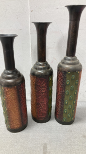 Decorative Metal Vases