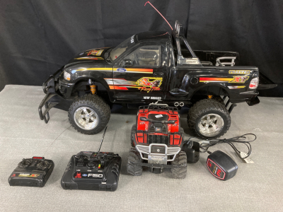 (2) New Bright R/C Truck & 4x4 w/ (2) Remotes and (1) Charger