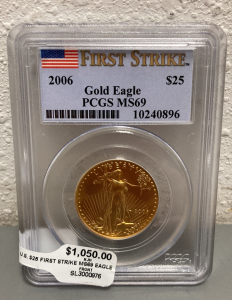 2006 U.S. $25 First Strike MS69 Eagle