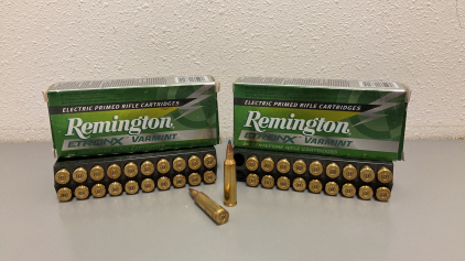 (2) Boxes of 22-250 ETRONX Remington Ammo