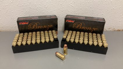 (2) Boxes (100 Rounds) of PMC 40 S&W Ammo