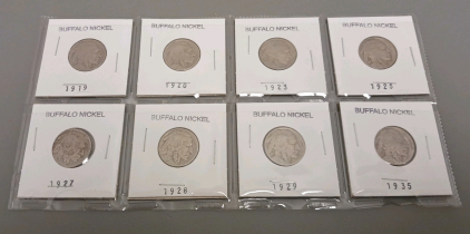 (8) Various Year Buffalo Nickels