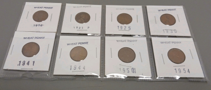 (8) Various Year Wheat Pennies