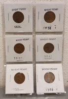 (6) Various Year Wheat Pennies