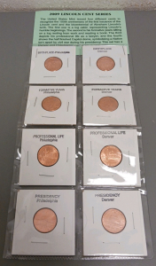 2009 Lincoln Cent Series set of (8) Coins