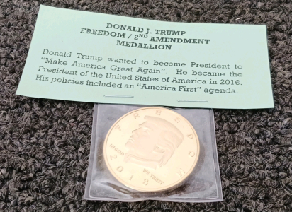 Donald J. Trump Freedom/2nd Amendment Medallion