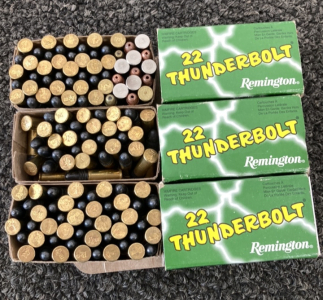 (3) Boxes Remington Thunderbolt .22 Long Rifle Ammo