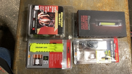 Fire fire facemask flashlights and clips