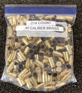 (214) .40 Caliber Brass Casings