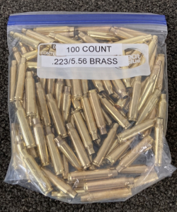 (100) .223/5.56 Brass Casings