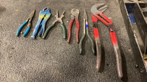 Assortment of pliers